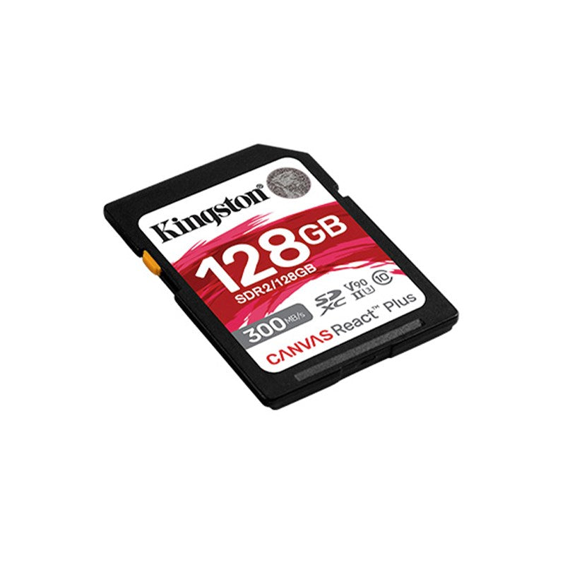 Kingston Canvas React Plus SDXC UHS-II 300R/260W U3 V90 for Full HD/4K/8K Kingston Canvas React Plus SDXC UHS-II 300R/260W U3 V90 for Full HD/4K/8K
